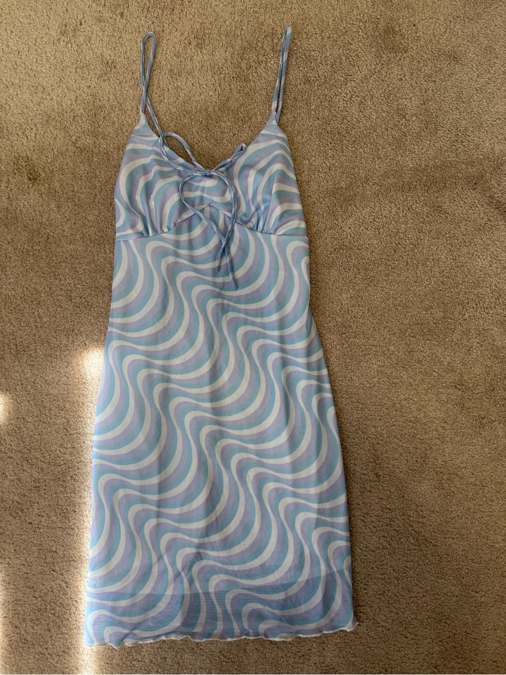 Caution to the Wind Pastel A Line Groovy Dress Women’s size S